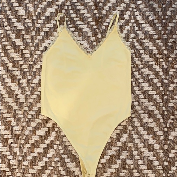 Forever 21 Tops - Forever21 Yellow Bodysuit